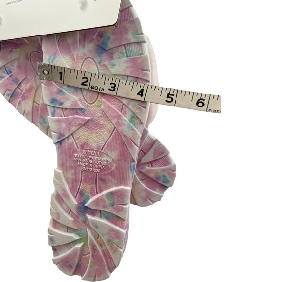 🌹NWT Women’s Slippers FIFTH & LUXE Faux Fue  Pink Size XL 10/11 - Picture 8 of 10